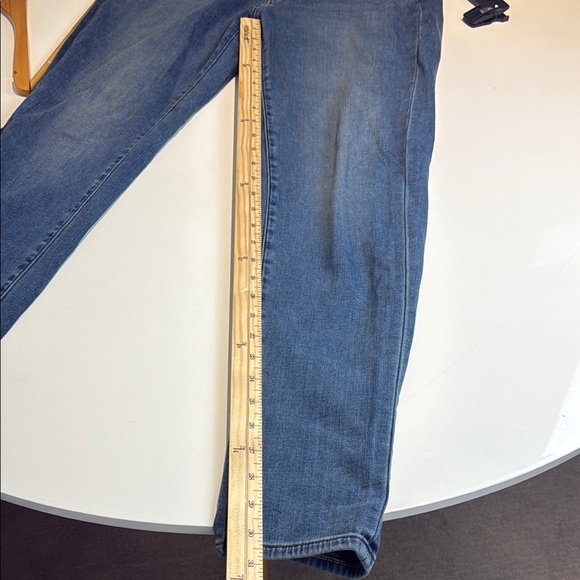 Uniqlo Heattech Blue Skinny Jeans High-Rise Size 30X32 - Picture 9 of 10